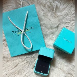 Tiffany empty ring box and bag